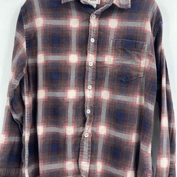 Men’s urban outfitters bdg brown vintage pattern flannel shirt size small - Picture 4 of 11